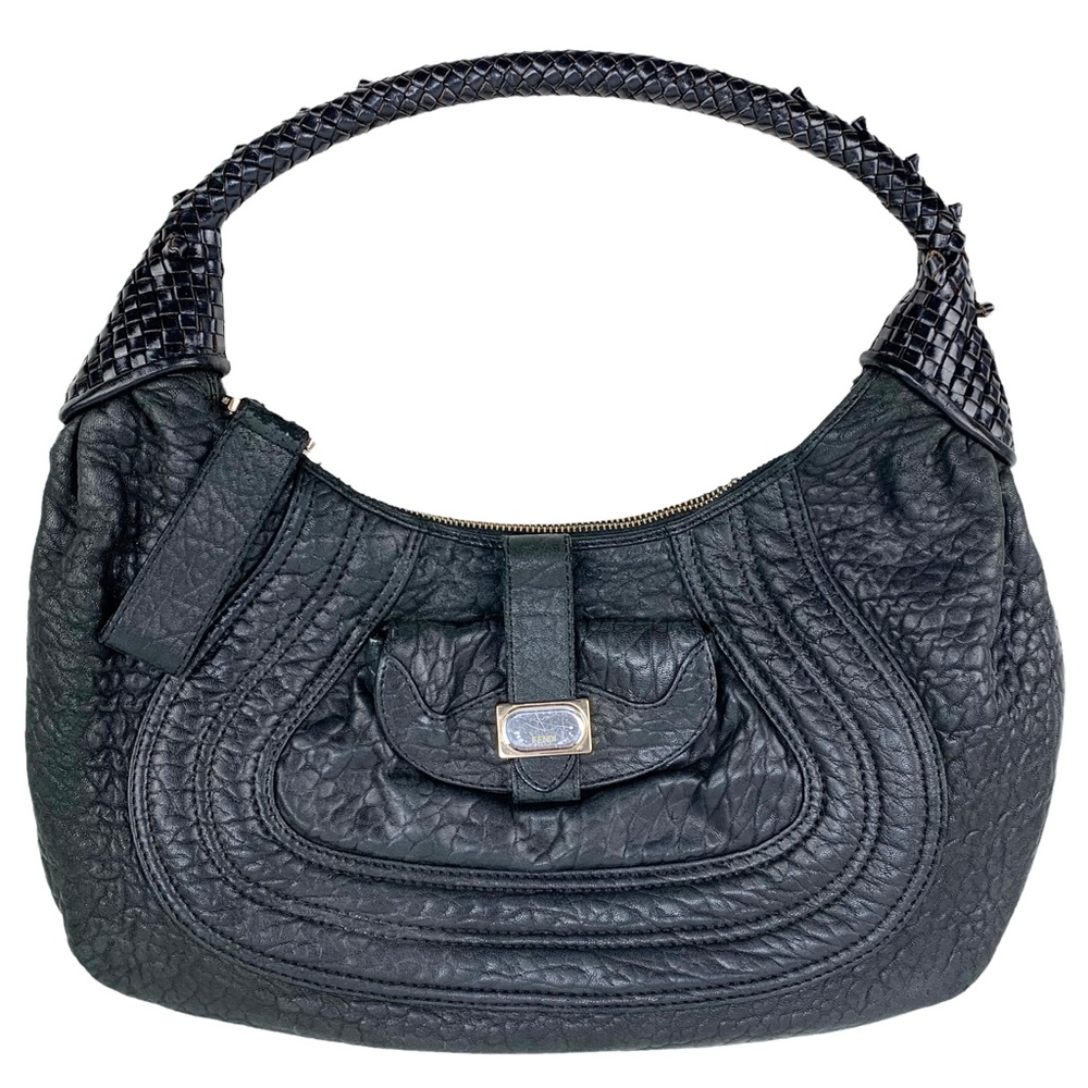FENDI Leather Hobo Shoulder Bag - Picture 1 of 16